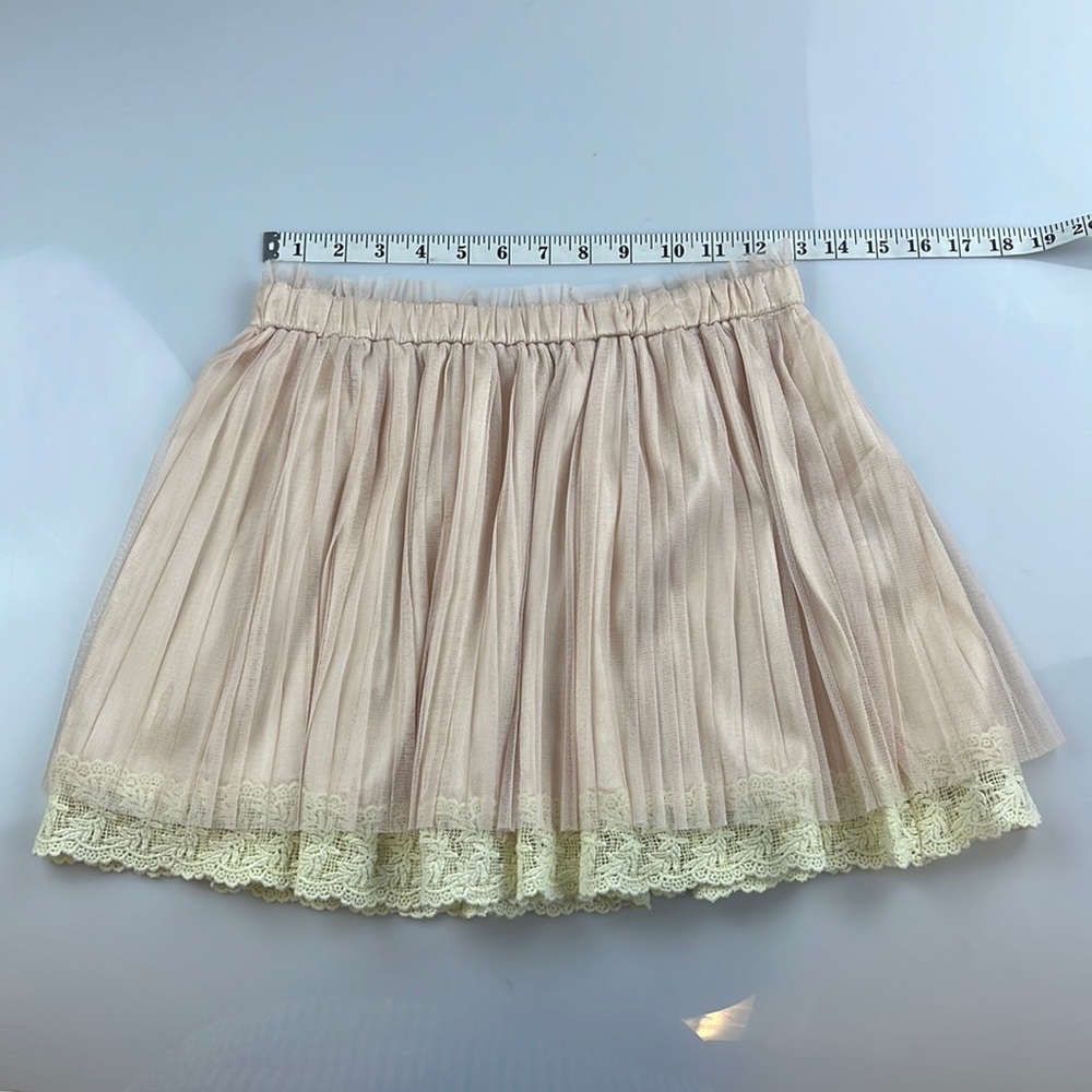 Archives Sheer Lace Pleated Mini Skirt S88-6 - Picture 1 of 4